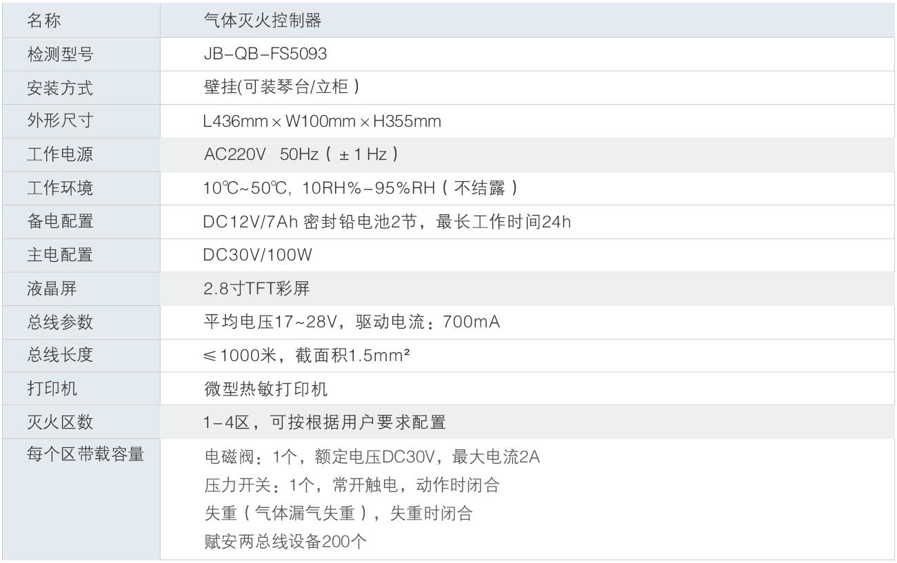 FS5093 气体灭火控制器 FS5093 气体灭火控制器