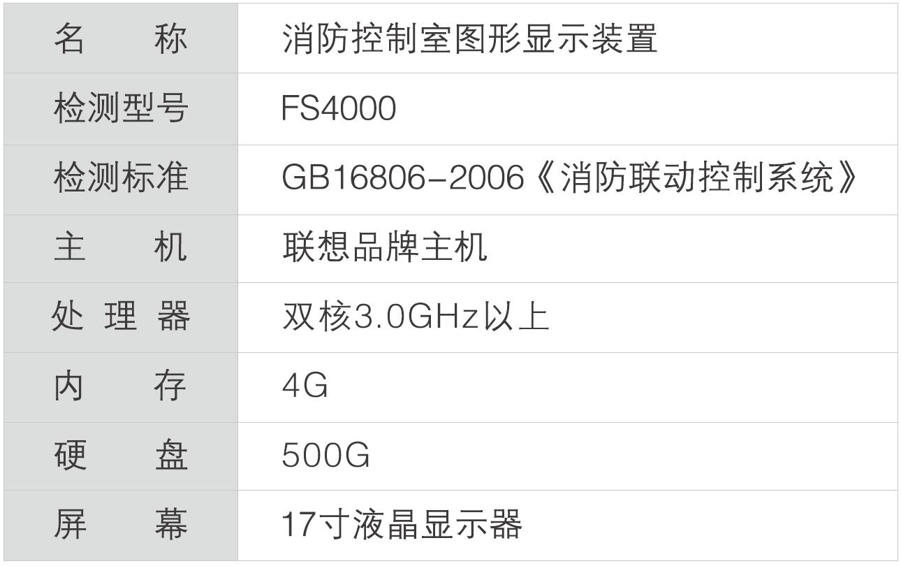 FS4000 消防控制室图形显示装置