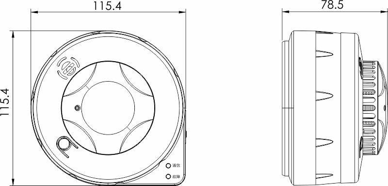  JTY-GM-FS3017+FS9310/L 无线光电感烟火灾探测报警器（LoRa）